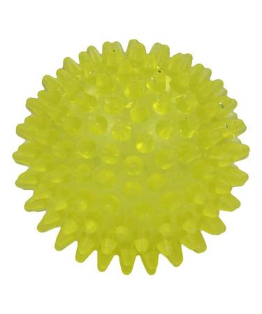 Hedgehog ball 8 cm yellow transparent 1 hour