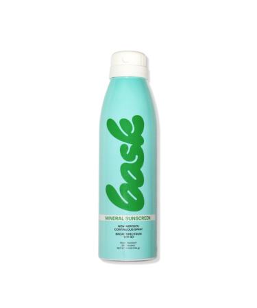 Bask Suncare SPF 30 Mineral Sunscreen Spray - Fragrance Free, Non-Aerosol, Reef Safe, Broad Spectrum UVA/UVB Protection, Dermatologist Recommended, Lightweight & Fast-Absorbing, 5.5 oz 5.5 Ounce (Pack of 1) No Color
