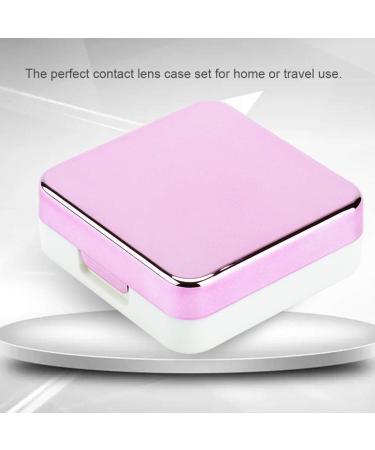 Buy Portable Contact Lens Case Set | Reflective Cover Travel Storage Kits - Mini Square Holder - Buy Online on GoSupps.com