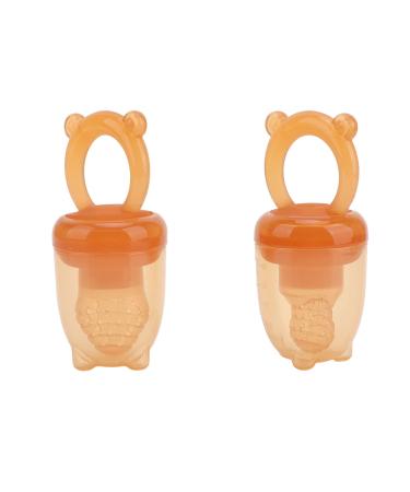2pcs Baby Fruit Feeder Set Pacifier Clips Teething Pacifier Silicone Leak Proof For Babies Toddlers Kids