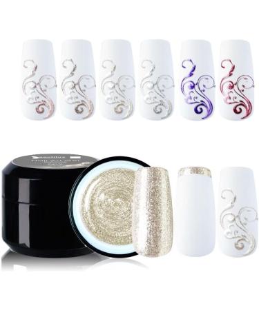 Beautilux Platinum Painting Gel High Gloss Multifunctional Nail Art Design UV LED Gel Lacquer Salon Professional Gels Varnish 6g - (Color: 08) - Buy Online on GoSupps.com