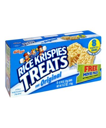 Kellogg's Rice Krispies Original Treats 8 (0.78OZ BARS) NET WT 6.2 OZ 8 Count (Pack of 1)