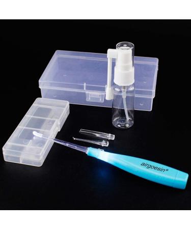 Airgoesin Upgraded Tonsil Stone Removing Tool with LED Light Pick + Mist Pump Bottle & Case - Oral Care Tool Set for Clean and Easy Use - Buy Online on GoSupps.com