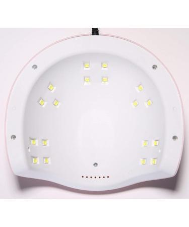 SoulQool UV LED Nail Lamp 54W Nail Dryer Automatic Sensor UV 18 LED Light Nail Dryer Nail Lamp for Gel Polishing with 3 Timer Setting-USB Port - Buy Online on GoSupps.com