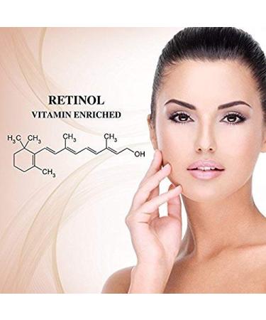 High Strength Retinol Moisturizer Cream for Face and Eye Area - 2.5% Retinol, Hyaluronic Acid, Vitamin E, Green Tea - Anti-Aging Formula for Wrinkles, Fine Lines, Spots - Day and Night - Buy Online on GoSupps.com