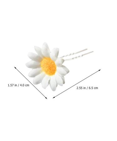 FRCOLOR Daisy Hair Clips 12Pcs - Bridal Floral Bobby Pins for Wedding Beach Party - Buy Online on GoSupps.com