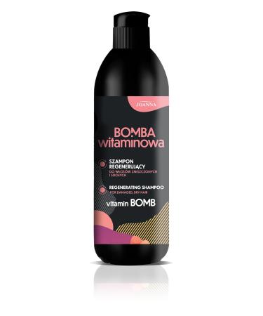 Joanna JOANNA Vitamin Bombe Regenerating Shampoo for Dry & Damaged Hair 500ml - Intensely Moisturizing & Nourishing