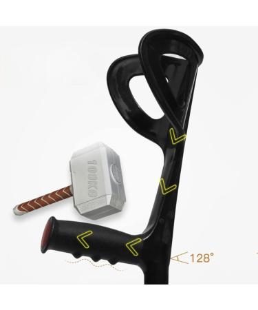 Folding Crutches for Travel Lightweight Adjustable Forearm Crutches for Adult Underarm Walking Stick Aluminum Crutches for Elderly Disabled (Color : 2 PCS) Anniversary Lucky Star 1 Pcs - Buy Online on GoSupps.com