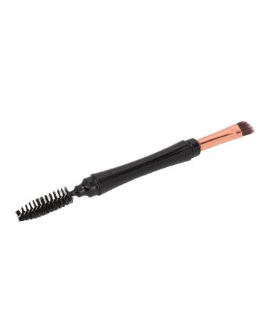 Double Ended Eyebrow Brush with with Covers Angled Brush Spiral Brow Brush Portable Flat Head Makeup Brush Eye Shadow Brush Smudge Brush Cosmetic Brush