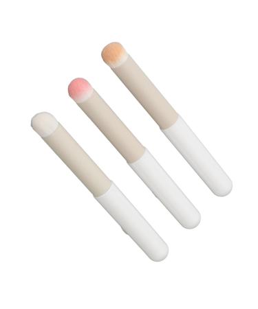 Buy Professional Lipstick Brush Set - 3 Round Lip Brushes with Makeup Sponge | Multipurpose Portable Cosmetic Tool for Flawless Application - Buy Online on GoSupps.com