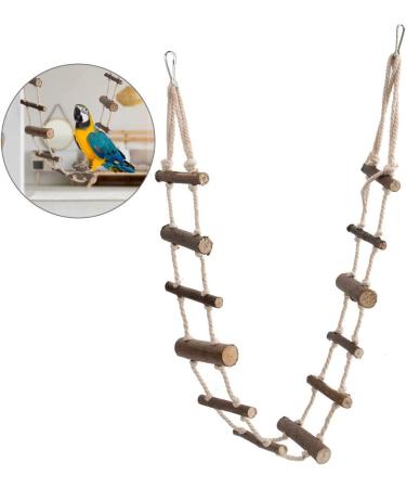 Pet Climbing Ladder Toys - Wood Rope Bridge for Small Animals - Buy Online on GoSupps.com