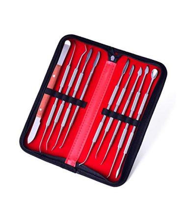10 pieces of dental tool sets for carving wax for modeling mass ceramics blade for surgical dentists sculpture knife