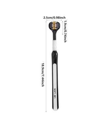 Three-Sided Toothbrush for Adults | Extra Soft Bristles for Effective Cleaning | Non-Slip Design for Men Women & Family - Aallyn Schwarz - Buy Online on GoSupps.com