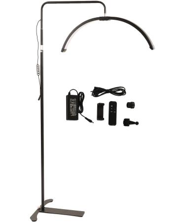 Cryfokt Eyelash LED Floor Light | 360 Adjust | Half Moon Lamp with Phone Holder | Adjustable Brightness | Ideal for Lash Extensions and Skincare - Buy Online on GoSupps.com