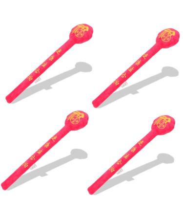 Fomiyes 4 pieces massage-knock-stick hammer massage hammer for body massage hammer for the poor health wellness tool long body massage tab long massage hammer for the body hand hand