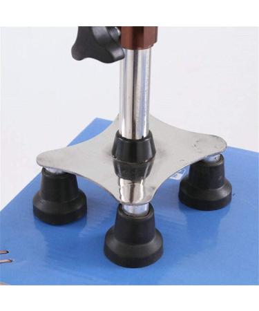 Walking Stick with Crutches Poles -with Small 4 Leg Base- Easy and Smart Adjustable Walking Stick- Lightweight Aluminum Walking Stick Made of Stainless Steel Vision - Buy Online on GoSupps.com