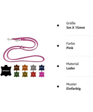 Adjustable Dog Liner for Small & Large Dogs - 5m Pink | Double Linen | International Shipping - Buy Online on GoSupps.com