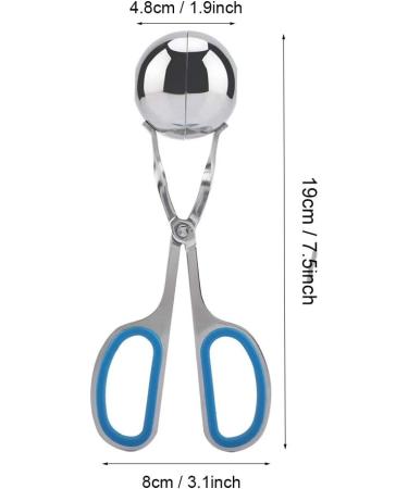 Buy Stainless Steel Meatball Clip Maker Mold - Non-Sticky Non-Slip Handle Kitchen Tool (Blue) - International Shipping Available - Buy Online on GoSupps.com