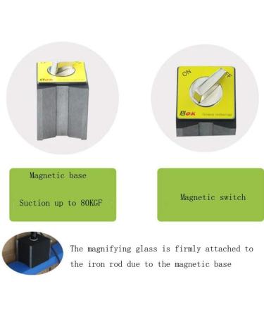 (3X / 10X) Folding Optical Lens Magnifier HD Magnifier with 26 LED Lights for Elderly Youth Professionals Reading Books Electronic Repair Blackk Made in China - Buy Online on GoSupps.com