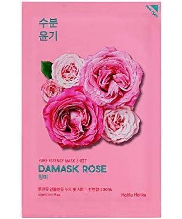 Holika Holika Pure Essence Mask Sheet Damask Rose Facial Mask Korean Cosmetics Set 4 pieces - Buy Online on GoSupps.com
