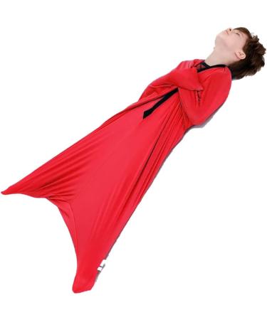 Sensory Body Sock for Kids - Stretchy Full Body Wrap to Relieve Stress - Silver Grey Medium Size - Easy to Wash & Breathable - Ideal for Children with Autism & Anxiety - Buy Online on GoSupps.com