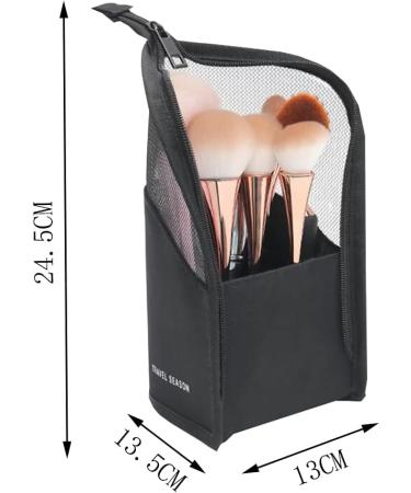 Makeup Brush Bags - 2 PCs Zodors Travel Cosmetic Keepers | Black & Pink Makeup Storage for Women - Buy Online on GoSupps.com