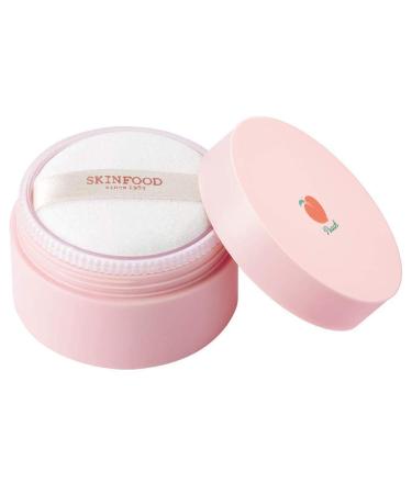 SKINFOOD Peach Cotton Multi Finish Powder 15g - Korean Peach Extract & Calamin Sebum Control Face Powder - Silky Setting Powder - Setting Powder for Oily Skin - Sweet Peach Scent for Soft Skin Clear 0.53 Ounce (Pack of 1)