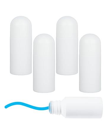 NICENEEDED 4 Pack 50ML White Sponge Head Applicator Bottle Empty Plastic liquid Liniment Bottle Leak-proof DIY Container with Spong for Shin Care Scalp Hair Care Medicine Cosmetic - Buy Online on GoSupps.com