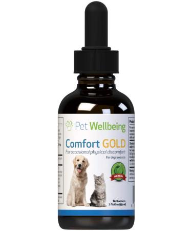 Pet Wellbeing - Comfort Gold for Cats - Natural Pain Relief for Feline Discomfort - 2oz (59ml)