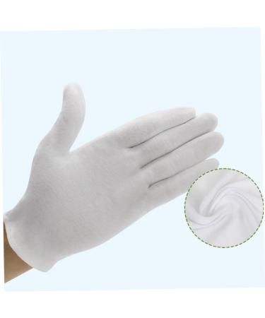 jojofuny 24 Pairs Industrial Honor Guard Gloves Laboratory Gloves Household Gloves Mermaid Party Decorations Parade Gloves Raffia Lampshade Cup Hook Handling Gloves White Spa Work Medical - Buy Online on GoSupps.com