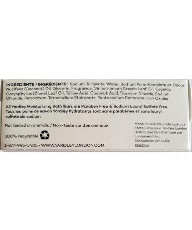 Yardley London Limited Edition Holiday Bar Bundle - Cinnamon Swirl Infused with Cinnamon Leaf & Clove Bud Oils - 4.0oz, 3 Bars - Buy Online on GoSupps.com