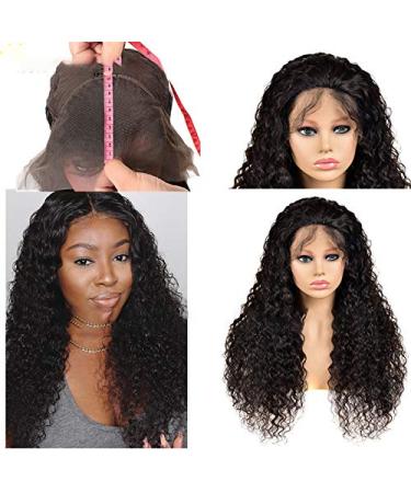 Real Hair Front Lace Wigs for Women | 30-Inch Natural Curly Heat-Resistant Fiber Wigs with Baby Hair - Buy Online on GoSupps.com