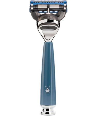M HLE Rytmo Shaving Set - Gillette-Compatible Razor Pure Badger Hair Brush & Petrol Resin Handle | International Shipping Available - Buy Online on GoSupps.com