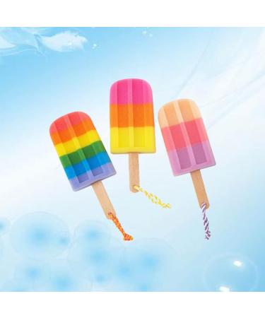 Healeved 3Pcs Ice Cream Shaped Bath Sponge Set - Shower Body Scrubber & Rubbing Towel - Random Style - Size 1 - Buy Online on GoSupps.com