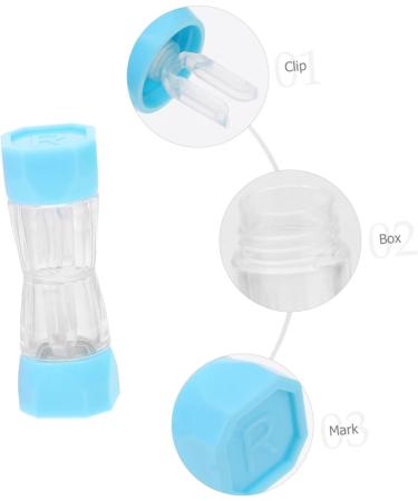 Homsfou 10 STK Contact Lens Container - Colored Kit Holder Medical ABS Case 2 Pieces (5.8x1.9x1.9cm) - International Shipping Available - Buy Online on GoSupps.com