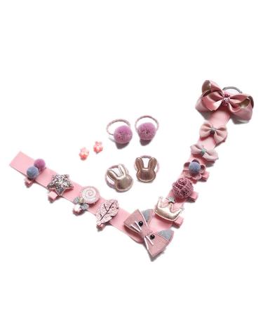 Buy CHTENG Kids Hair Clips - Cute Bow Butterfly Elastic Bands & Barrettes for Baby - Dark Pink Hair Accessories - Buy Online on GoSupps.com