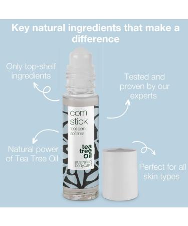 Australian Bodycare Corn Stick | Hard Skin Remover & Corn Treatment with Tea Tree Oil | Foot Care for Women & Men | 9ml (Pack of 1) - Buy Online on GoSupps.com