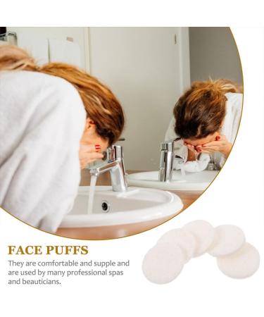 Buy Beaupretty 40pcs Face Wash Puff & Eye Makeup Remover Pads - Exfoliating Facial Sponge for Women | Comfortable Cotton Loofah in White (Pack of 1) - International Shipping Available - Buy Online on GoSupps.com