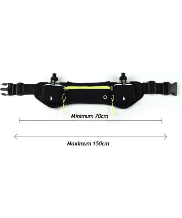 Drinking Belt for Running | Hydration Tape with 2 x 175ml Water Bottles | Reflective Hip Pocket for Outdoor Sports - Buy Online on GoSupps.com