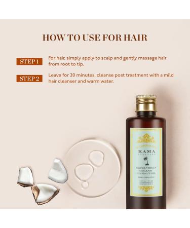 Kama Ayurveda Extra Virgin Organic Coconut Oil 200ml - Buy Online on GoSupps.com