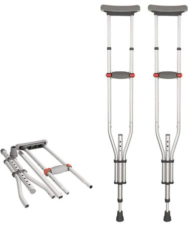 Crutches for Adults Underarm Underarm Crutches for Adjustable Lightweight Aluminum Adjustable Folding Armpit Crutches Crutches for Disabled Elderly for Adults and Teenager Great fo Lucky Star - Buy Online on GoSupps.com