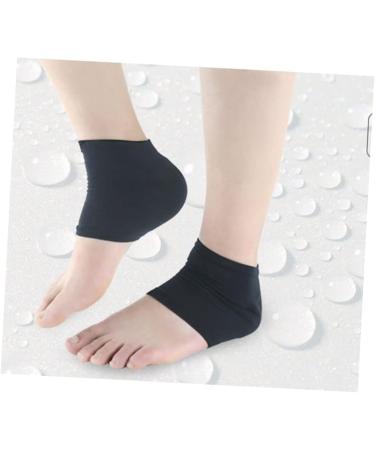 minkissy Black Sock Spa Socks Stockinette Cracked Heel Socks Dry Feet Socks Heel Sleeves for Cracked Heels Black Heel Black Gel Moisturizing Socks High Heel Socks Absorber Damping - Buy Online on GoSupps.com