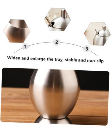 Zerodeko 1pc Stainless Steel Seasoning Jar Stainless Steel Container Household Seasoning Canister Pepper Shakers Glass Container Grass Key Covers Jar Storage Condiment Storage Box - Buy Online on GoSupps.com
