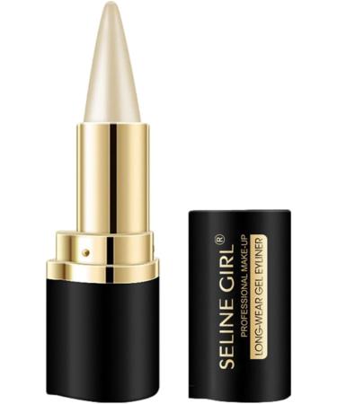Long-Wear Gel Eyeliner | Natural Black Waterproof Gel Pencil | Smudge-Proof Cream Eye Liners | Portable Eye Makeup Crayon For Gothic Looks | Eye Makeup Accessories Silvery - Buy Online on GoSupps.com