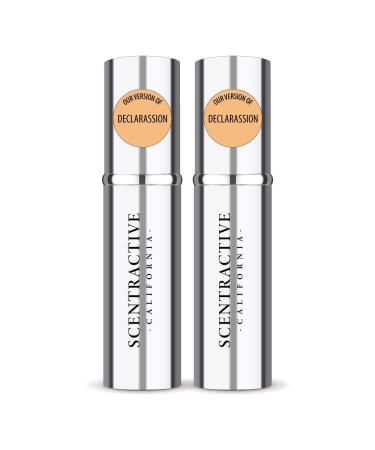 CA Perfume Impression of Declarassion For Men Replica Version Fragrance Dupes Concentrated Long Lasting Eau de Parfum Spray Refillable Atomizer Bottle 0.17 Fl Oz/5ml-X2 CRTR DECLARASSION IMPRESSION 0.34 Fl Oz (Pack of 1)