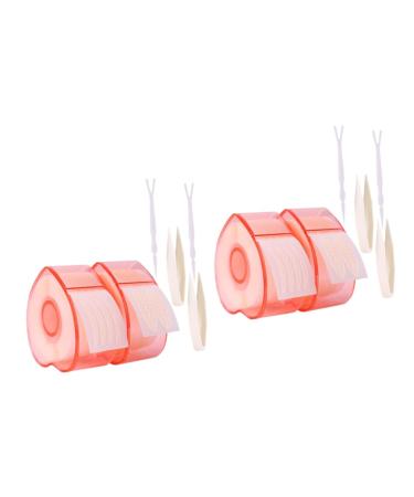Ipetboom 4 Rolls Lace Double Eyelid Sticker Stickers Eye Lift Tape for Droopy Lid Eyelid Sticker Strip Eyes 5.2x5cmx2pcs Assorted Colorx2pcs