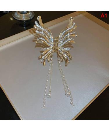 Shark Clip Hair Clips Butterfly Pearl Korean Elegant women - Buy Online on GoSupps.com
