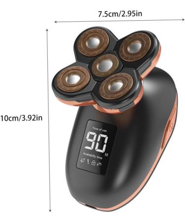 Mikinona 1 Piece Fashion Shaver Men Face Razor Trimmer for Men Professional Cordless Shaver Charging Stylish Abdominal Muscles Black - Buy Online on GoSupps.com