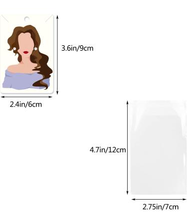KALEFO 100 Pack Earring Display Cards - Wholesale Bulk Jewelry Hanging Cards - Buy Online on GoSupps.com