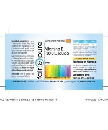 Fair & Pure - Vitamin E 100 I.U.liquid - vitamin E oil - 50 ml - Buy Online on GoSupps.com